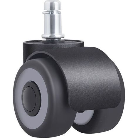 1pcs Office Chair Casters 11 x 22mm Double Wheel Design No Scratch Floor Diameter 50mm (1/5)