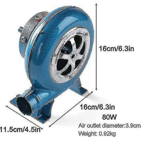 Ventilateur de forge manuel, ventilateur de barbecue centrifuge, ventilateur de forge pour barbecue (1 pièce) - WELLNGS (1/2)