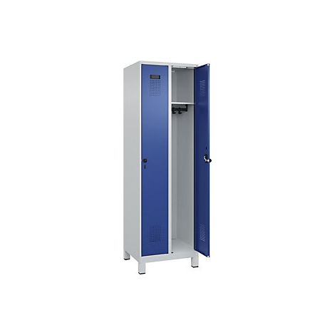 C+P  Armadietto Evolo PLUS  2 scomparti  grigio chiaro / blu (1/2)