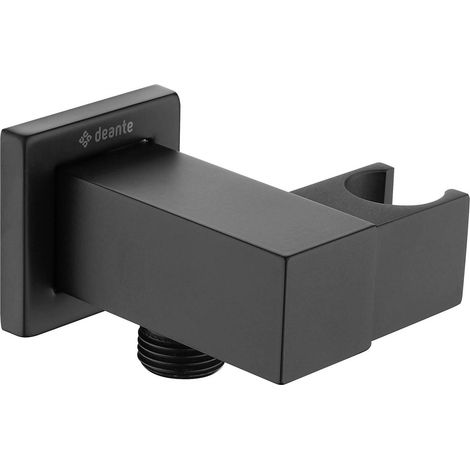 Deante Cascada connecteur d'angle carré noir mat
