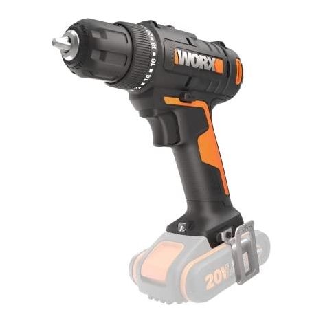 Worx WX100.9 perceuse sans fil 20V noire compacte (1/3)