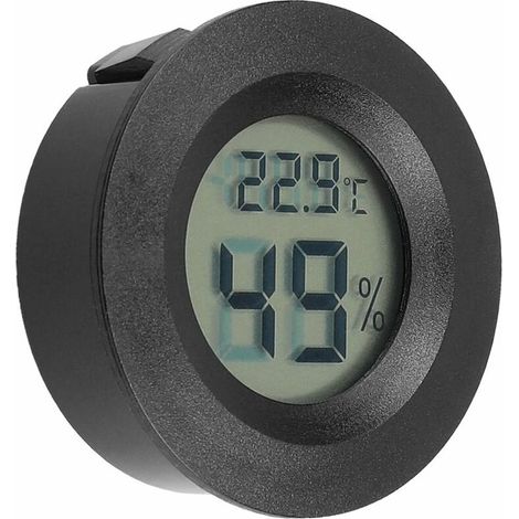 Mini thermomètre-hygromètre, thermomètre-hygromètre rond, indicateur d'humidité et de température (1/5)
