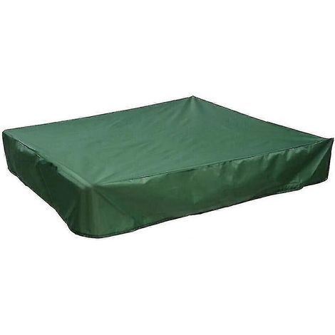 Couverture de bac à sable imperméable, anti-poussière et anti-UV, carrée, avec cordon de serrage, pour bac à sable, jouets et meubles P2025 (1/5)