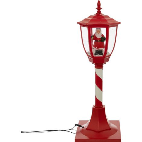 Déco lumineuse intérieur Lampadaire Rouge avec Père Noël 30 LED H 90 cm - Feeric Christmas (1/2)