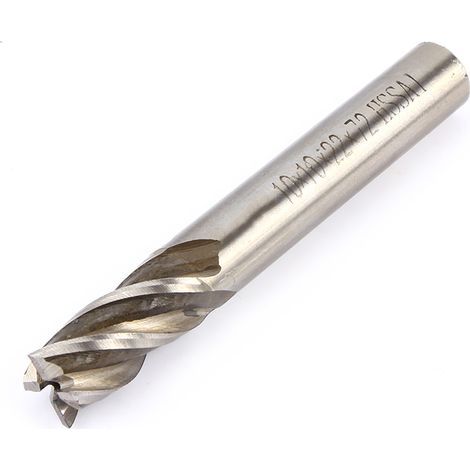 Fresa CNC HSS a 4 denti con gambo dritto da 4-12 mm per foratura di metallo e alluminio (1/5)