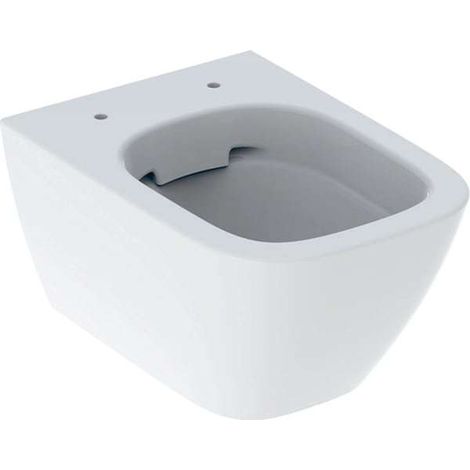 Wand-Tiefspül-WC Geberit Smyle Square compact 350 x 330 x 490 mm, spülrandlos, weiß - 500379011