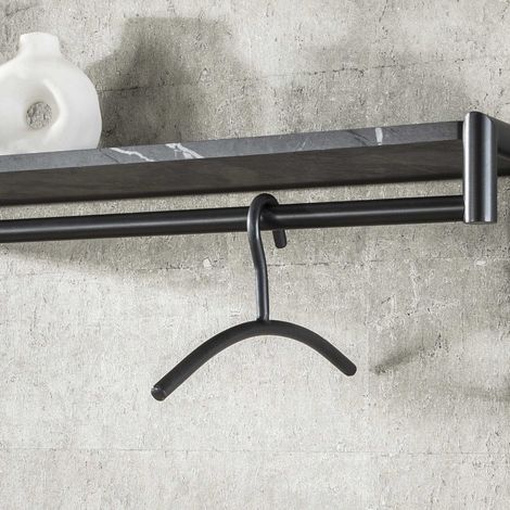 Kleiderbügel Gunmetal Rundrohr 45 cm