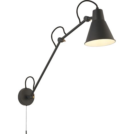 Applique a braccio girevole - Metallo grigio (1/5)