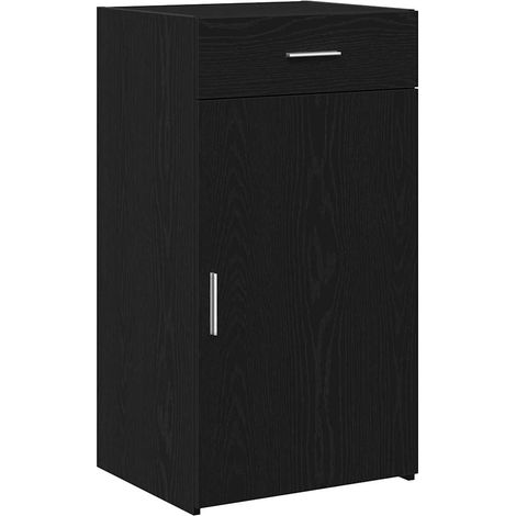 Buffet,Bahut,Meuble de Rangement Chêne noir 50 x 42,5 x 93 cm Bois d'ingénierie CFW51965 (1/5)