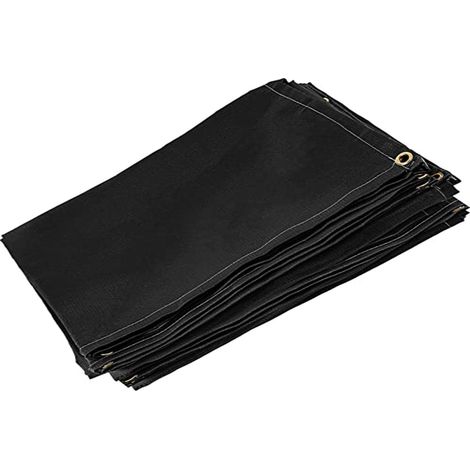 VEVOR 6 x 10 FT Coperta per Saldatura Nera 1,83 x 3,05 m Coperta in Fibra di Vetro Coperta Ignifuga Resistente per Appendere Facilmente e Proteggere da Scintille e Schizzi (1/5)
