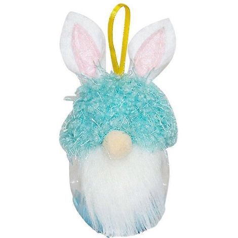Voici une proposition de titre en français (190 caractères maximum) :
Gnome Lapin de Pâques suspendu, contenant à biscuits et bonbons, pot de rangement décoratif pour œufs et friandises (1/4)