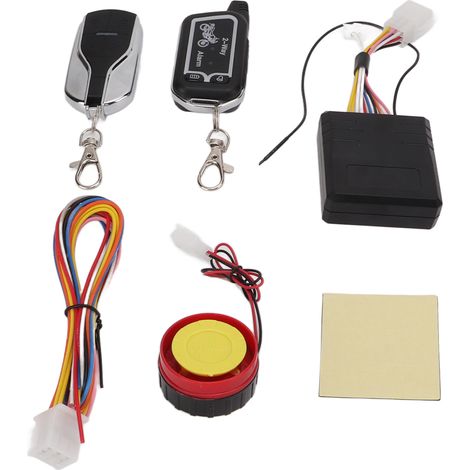 Alarme moto bidirectionnelle avec vibration, sonnette, télécommande LCD, protection antivol, économie d'énergie, kit 2 voies. (1/5)