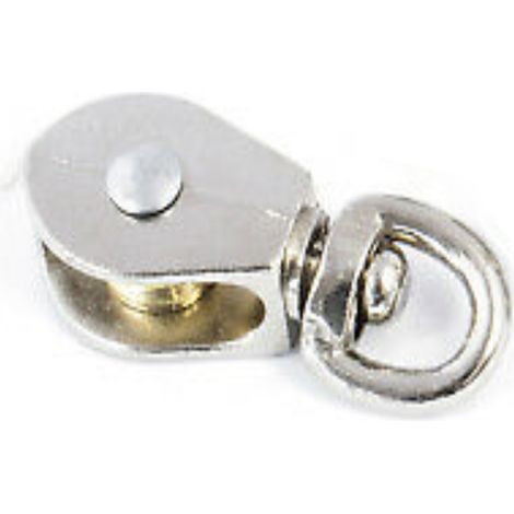 MAGGI GROUP - 2 PEZZI - CARRUCOLE SINGOLE IN OTTONE CON OCCHIO GIREVOLE