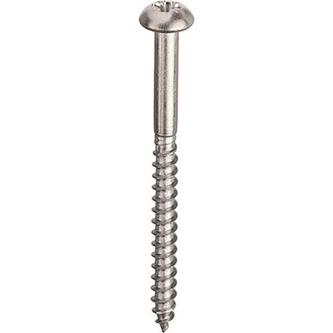 A2-304 Woodscrews Pozi Round Head 5.0 x 25mm - Box of 200