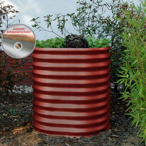 Vitavia Hochbeet "Vita 858" rund, rubin rot, 82 Ø x 86 cm (1/5)