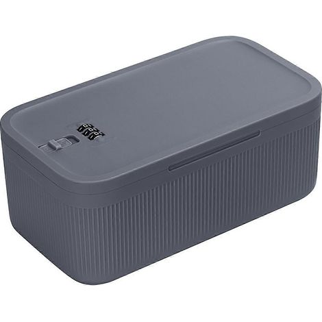 Boîte de rangement verrouillable, boîte à médicaments verrouillable, étui verrouillable pour téléphone portable, conteneur réfrigérant personnel (1/4)