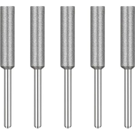 Kettensägen-Schärfgerät, Diamant-Kettensägen-Schärfgerät, Schleifköpfe, Schleifstein für Kettensägen, 4 mm, für Kettensägen-Schärfgerät, 5 Stück (1/4)