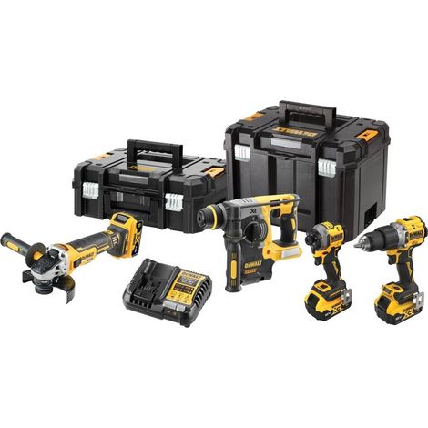 Dewalt – Perceuse-visseuse 18V avec 2 batteries 5Ah – Taladro percutor et atornillador impacto – Coffret pour travaux précis
