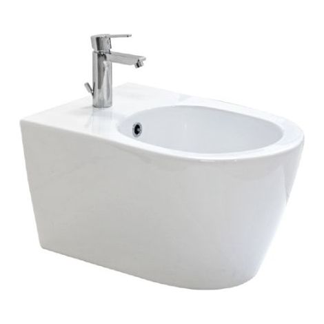 Bidet Unicum Sospeso 52x36 Monoforo Bianco Lucido