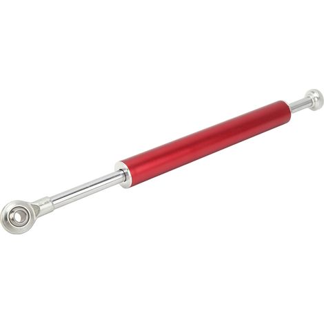 Amortisseur de direction universel en aluminium 330 mm pour la plupart des motos (rouge) (1/5)