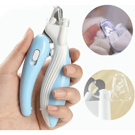 Coupe-ongles pour animaux, convient pour modèle professionnel chiens et chats, équipé de lumière LED et poignées antidérapantes (1/3)