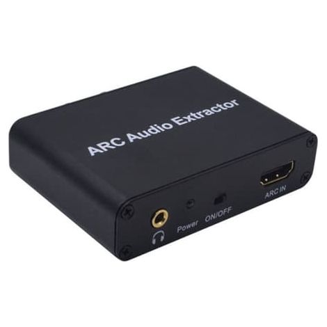 ARC audio splitter, HDMI audio return adapter/decoder, optical/coaxial converter, HDMI ARC to RCA SPDIF Toslink coaxial and stereo HDMI ARC converter (1/5)