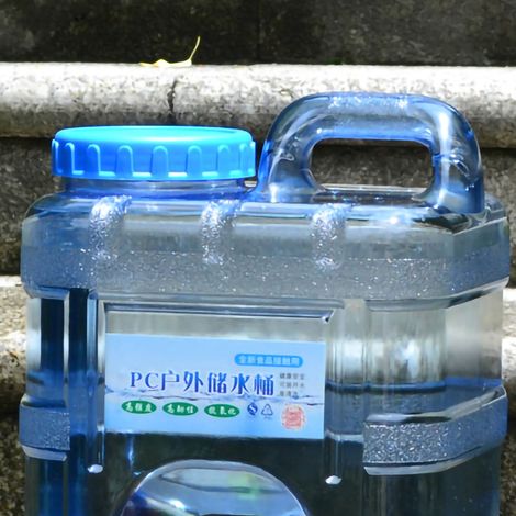 Seau d'eau PC Pure Water Bucket, réservoir d'eau portable de grande capacité (10 L) idéal pour le camping, les pique-niques et les voyages en voiture. Parfait pour le camping, les pique-niques et les (1/5)