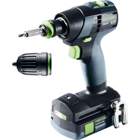 Taladro atornillador FESTOOL TXS18-Basic 3,0 (1x 3,0 Ah + SYS3 M 187)