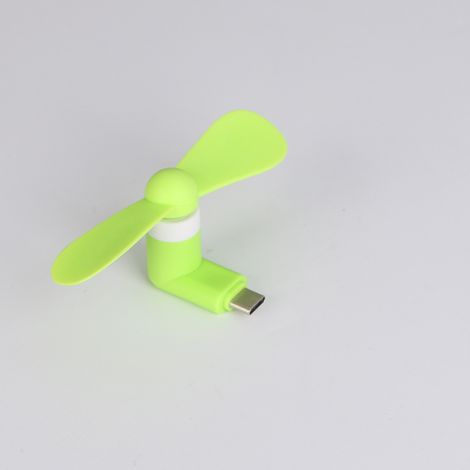 USB-C-Handyventilator, Mini-Tragventilator, tragbarer Sommerkühler, kompatibel mit USB-C-Geräten (grün) (1/5)