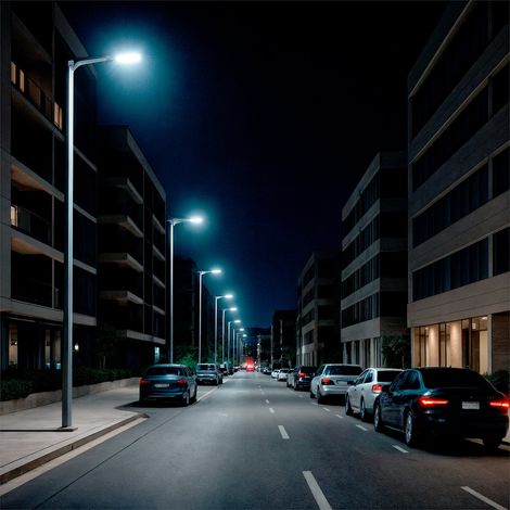 Lampione LED 150W Harlem LUMILEDS Grigio  Bianco Naturale 4000K