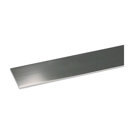 PROFILO PIATTO ARCANSAS - ALLUM ARGENTO LUX S.MM 2,0 MM 25 H.CM 200- 5 pezzi