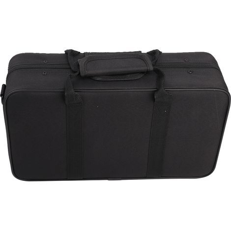 Boîte carrée tubulaire noire, à porter à la main ou en bandoulière (1/5)