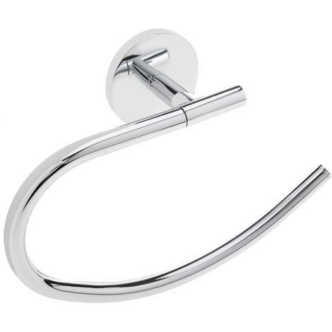 PrimeMatik - Porte serviette mural en chrome model Renne (1/5)