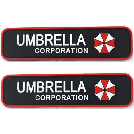 2 Stück Resident Evil Umbrella Corporation PVC-Aufnäher