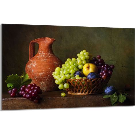 Glas-Herdplattenschutz 80x52 Traube