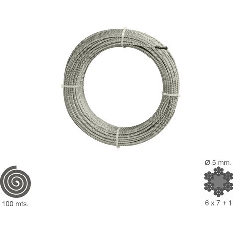 Cable Galvanizado 5 mm. (Rollo 100 Metros) No Elevacion (1/5)