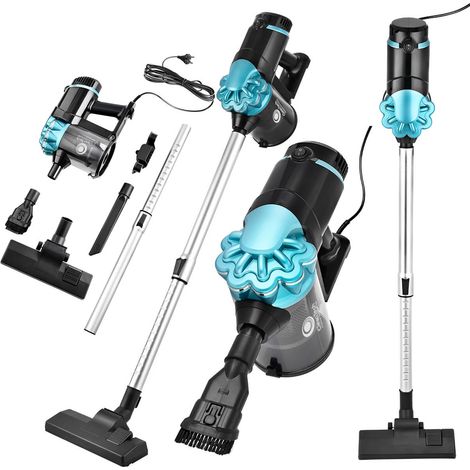 2-in-1 Vertikal-Zyklonstaubsauger mit antibakteriellen HEPA-Filtern, 600 W, Zubehör