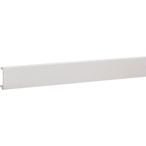 Couvercle p goulotte queraz h54mmxp54mm L200mm 1 compartiment alu RAL 9016 Pure HAGER GBA4529016