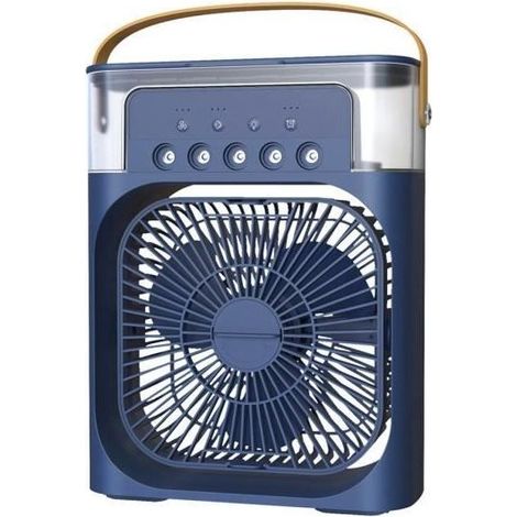 Ventilateur Portable 3 en 1 Rafraîchisseur D'Air Humidifié avec 7 Couleurs LED pour Climatisation -KZQ (1/3)