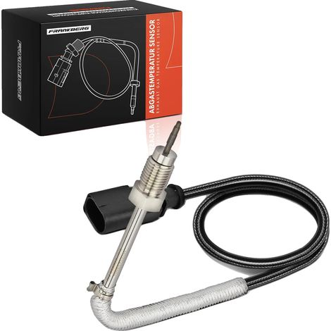 Sensor de temperatura, longitud del cable 625 mm, tamaño de rosca M14x1.5, 2 contactos de conector, color negro, ancho de llave 17 mm (1/5)
