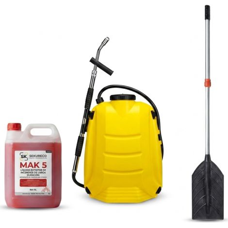 Pack de batefuegos forestal telescópico, mochila extintor forestal y retardante de incendios forestales MAK5 (1/5)