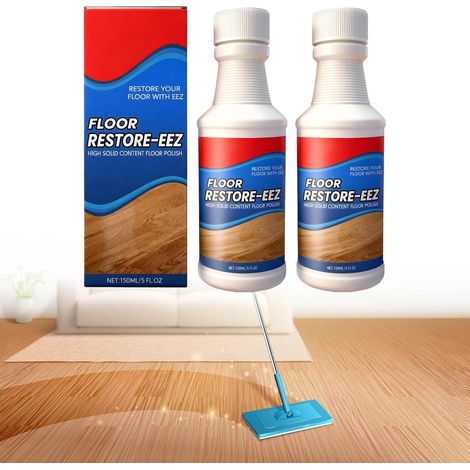 Nettoyage pour Sols,2pcs Rénovateur Pour Parquet En Bois,Floor Restore,Rénovateur Brillant Sols Intérieurs,Nettoyant Nourrissant Bois,Protection Des Sol,Rénovateurs Et Protecteur Sol (1/5)