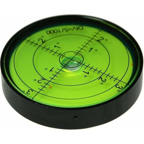 Niveau à bulle horizontal - 60 mm - Précision 15′/2 - Pour instruments de topographie et trépieds - 1 pièce (1/5)