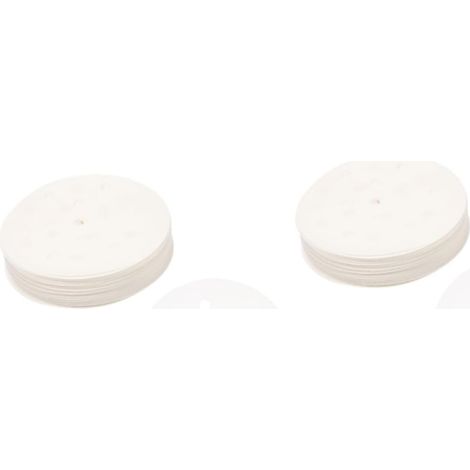 Amosfun 1000 Pièces papier boulette papier doublures de panier à friteuse à bloc-notes de cuisson à la de cuisine tapis de pulpe de bois vierge'Blancx2pcs'10.20X10.20X0.10CMx2pcs