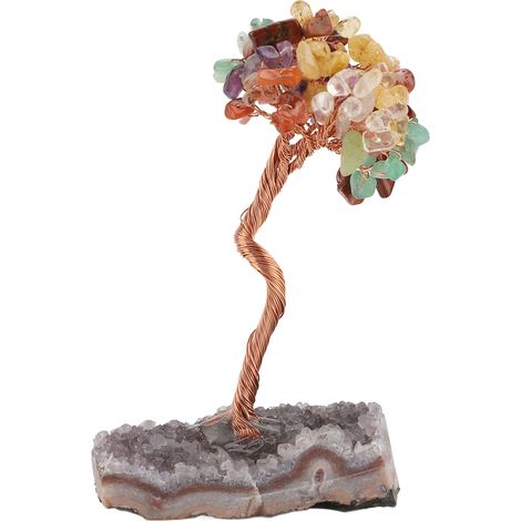 Arbre à argent décoratif en cristal fait main, ornement Feng Shui, cadeau (1/5)