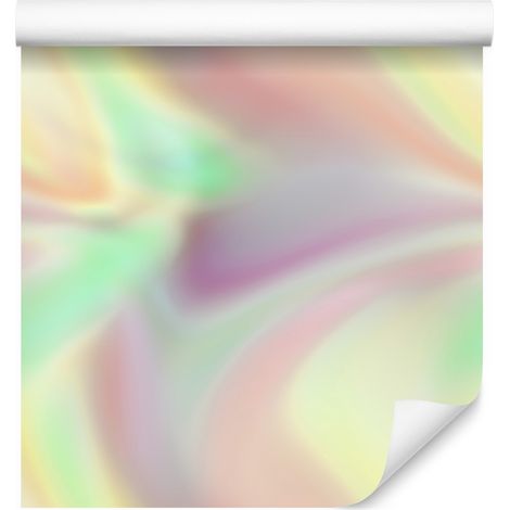 Tapetenhintergrund mit Farbverlauf von Creme, Hellgrau und Mint, 50 x 1000 cm (1/5)
