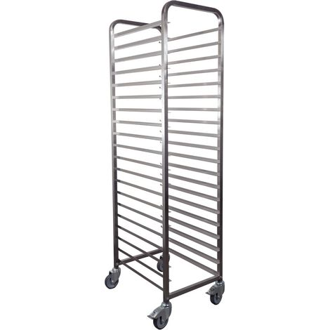 Chariot congélateur - Inox - 20 niveaux - 60/40 - 495x646x1850mm - FW 20 - Saro