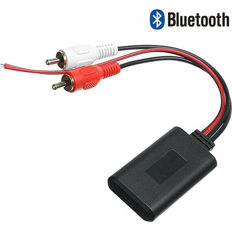 Récepteur Bluetooth sans fil pour voiture avec adaptateur auxiliaire et prise jack 2 RCA pour véhicules avec interface audio 2 RCA (1/5)