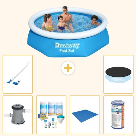 Bestway Bestway Fast Set Ronde - 244x61 cm - 7-pièces S21400 (1/5)