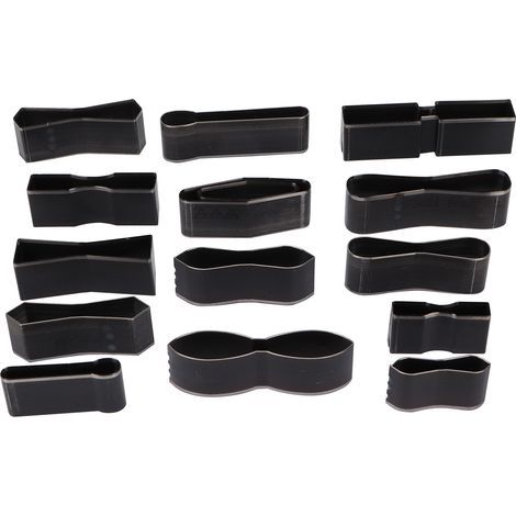Set mit 6 Ausstechformen aus Metall und Leder, 1 Lochform, Hohlschneidwerkzeug für DIY-Projekte (1/5)